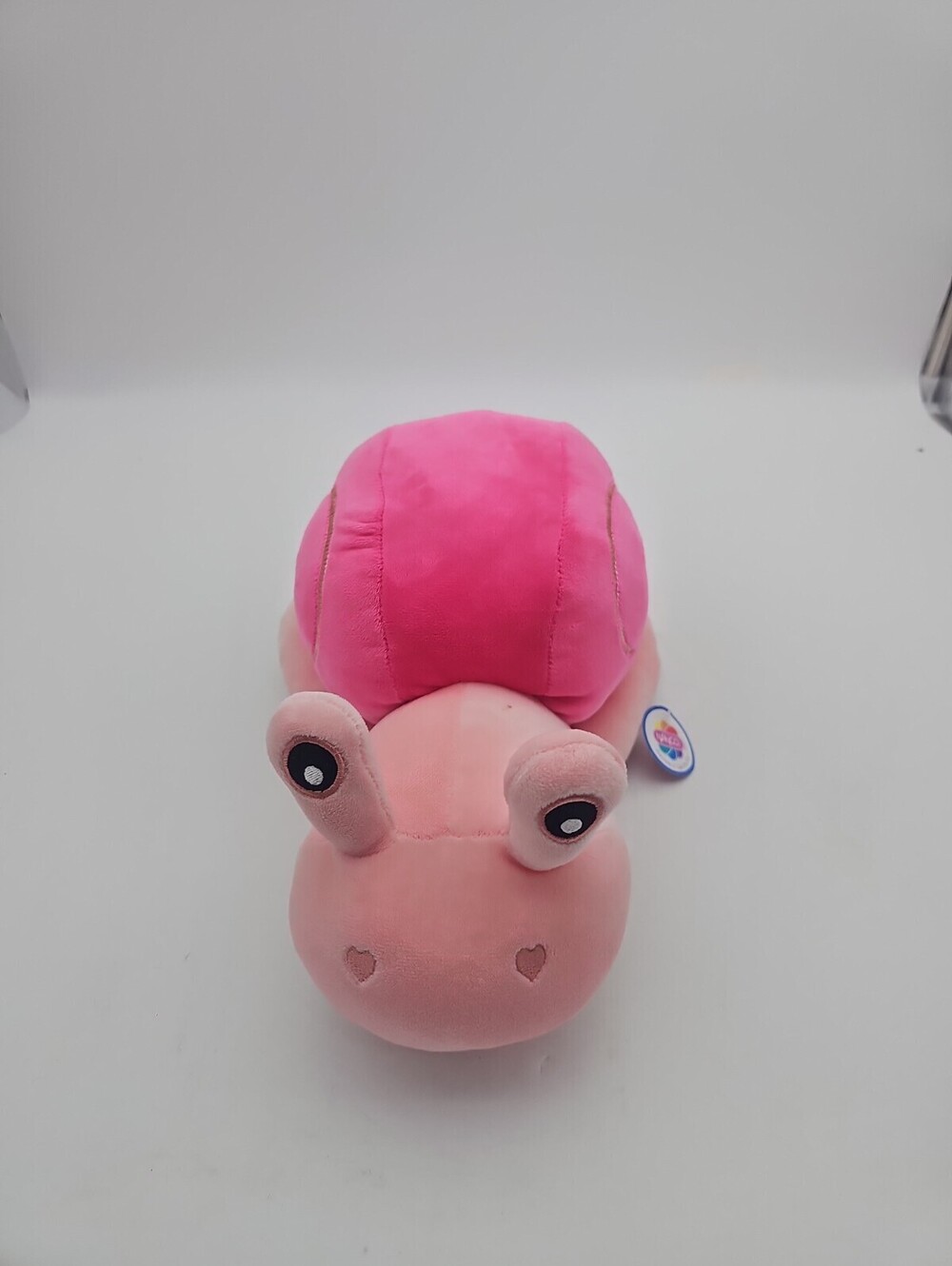 Nanco Snail Plush Stuffed Animal Pink Heart Lovey Kids Toy Nursery Decor 9 inch